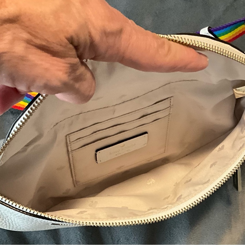 Kate Spade Pride White Leather Belt Bag - Picture 6 of 7